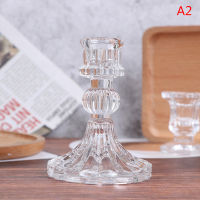 SHUNCHANG Vintage Fine Glass Candlestick Dinner Candle Holder Home Wedding Decorations