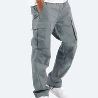 Brand New Casual Pants Men Cargo Pants Loose Trousers Mens Pants Overalls Multi Pocket Straight Joggers S-5XL Fashionable