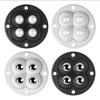 4PCS Self-Adhesive Stainless Steel Mini Swivel Wheels - Universal Wheel - 360 Degree Rotation - Furniture and Trash Can Pulley Furniture Protectors Re