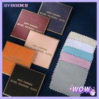 SYBOOKS 15pcs ที่ทำความสะอาดเครื่องประดับ สำหรับเครื่องมือเครื่องประดับเงินทอง ใช้ซ้ำได้ ผ้าขัดเครื่องประดับ ผ้าเช็ดทำความสะอาด ป้องกันการหมอง ผ้าขัดเงิน