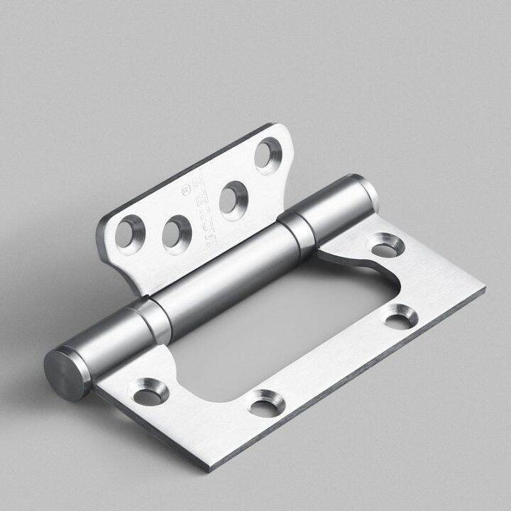 The solid stainless steel hinge thickening lash wooden door hinge slot free door hinge hinge 4