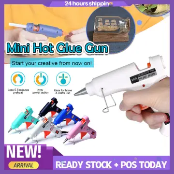 Cordless Hot Glue Gun + 30pcs Glue Sticks Quick Preheat DIY Kit USB  Rechargeable