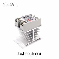 Mini Single Phase Solid State Relay SSR Aluminum Heat Sink Dissipation Radiator Newest Rail Mount For 10A-40A Relay Electrical Circuitry Parts