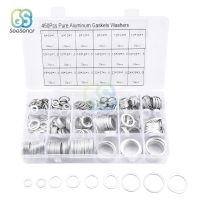 450Pcs Aluminum Flat Gaskets Washers Assorted Gasket Metal Sealing Washer Assorted Aluminum Sealing Rings