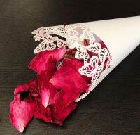 hot【cw】 10/20Pcs Cut Hollow Cone Tube Crafts for Paper Petals Placed Wedding Supplies