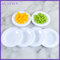 QUANSEN 1PC 9cm จานจานบนโต๊ะอาหารตุ๊กตาบ้านเฟอร์นิเจอร์ miniatures ของเล่นครัว