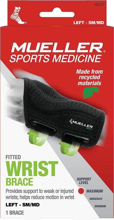 Mueller Sports Medicine Green Fitted Wrist Brace for Men and Women ...