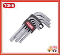 Tone Hex Key Wrench L-Type ประแจแอล ชุดประแจแอลหกเหลี่ยม (สั้น) 9 ชิ้น AS900 (รุ่นแข็งพิเศษ)