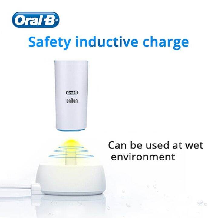 พลัง-oral-b-แปรงสีฟันไฟฟ้าการหมุนอัจฉริยะชาร์จได้แทนที่หัวฉีดปาก-b-หัวฉีดหัวแปรงสีฟันเปลี่ยนได้สร้อยข้อมือเสริมสุขภาพ