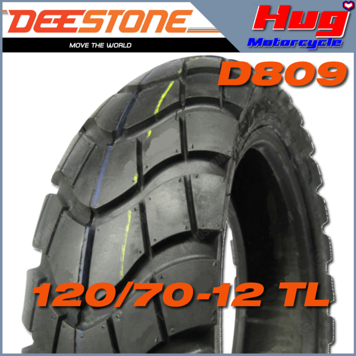 ยางนอก-รถมอเตอร์ไซค์-ดีสโตน-deestone-d809-ลายหลังเต่า-ขอบ10-12-ยางเรเดียล-tubeless-tl-ไม่ใช้ยางใน-สายลุย-ร่องลึก-ดอกหนา-คุณภาพสูง