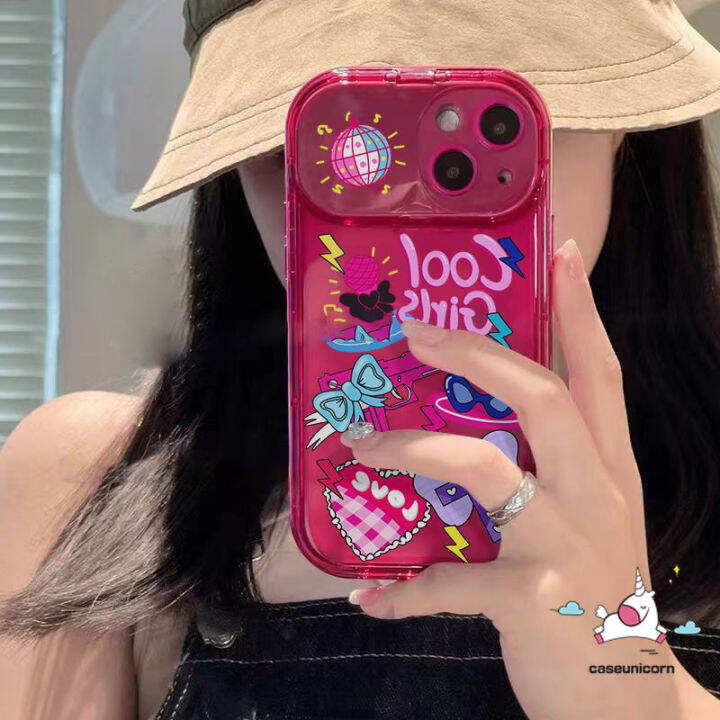 เคสโทรศัพท์-kaca-rias-ฝาพับใช้ได้กับ-iphone-11-14-12-13-pro-max-7-8-plus-xr-14-plus-x-xs-max-se-2020เคสนิ่มสติ๊กเกอร์กราฟิตี้ลายการ์ตูนน่ารักตลก