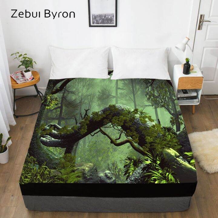 3d-hd-digital-print-custom-bed-sheet-with-elastic180-150-160x200-fitted-sheet-queen-kingmattress-cover-autumn-forest