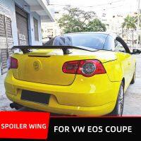 №❇ Rear Trunk Lid Boot Spoiler Wings For Volkswagen VW EOS Coupe 2010 2011 Car Tuning Style ABS Plastic Carbon Black Accessories