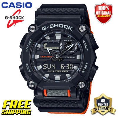 นาฬิกากีฬาผู้ชาย G-Shock GA900 ต้นฉบับ แสดงเวลาคู่ กันน้ำได้ถึง 200 เมตร กันกระแทกได้ โลกเวลา แสง LED อัตโนมัติ รับประกัน 4 ป GA-900C-1A4 (ใหม่แท้)