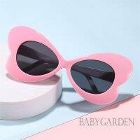 jiangqushuangyangde Babygarden-1-9 ปี แว่นกันแดดเด็ก รูปโบว์น่ารัก แว่นตาป้องกันรังสียูวี แว่นตากันแดด แฟชั่นกลางแจ้ง