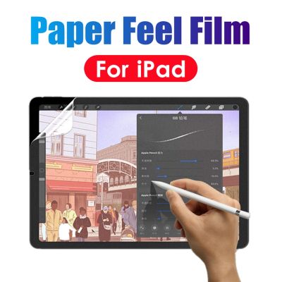 [spot goods]อุปกรณ์ป้องกันกระดาษรู้สึกหน้าจอสำหรับ iPad Pro 6 11 12.9 2020 2021 Air 5 4 3 Mini 10.2 2017 2018ฟิล์มสัมผัสผิวด้าน2022