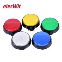 Arcade Button 5 Colors LED Light Lamp 60MM 45MM Big Round Arcade Video Game Player Push Button Switch