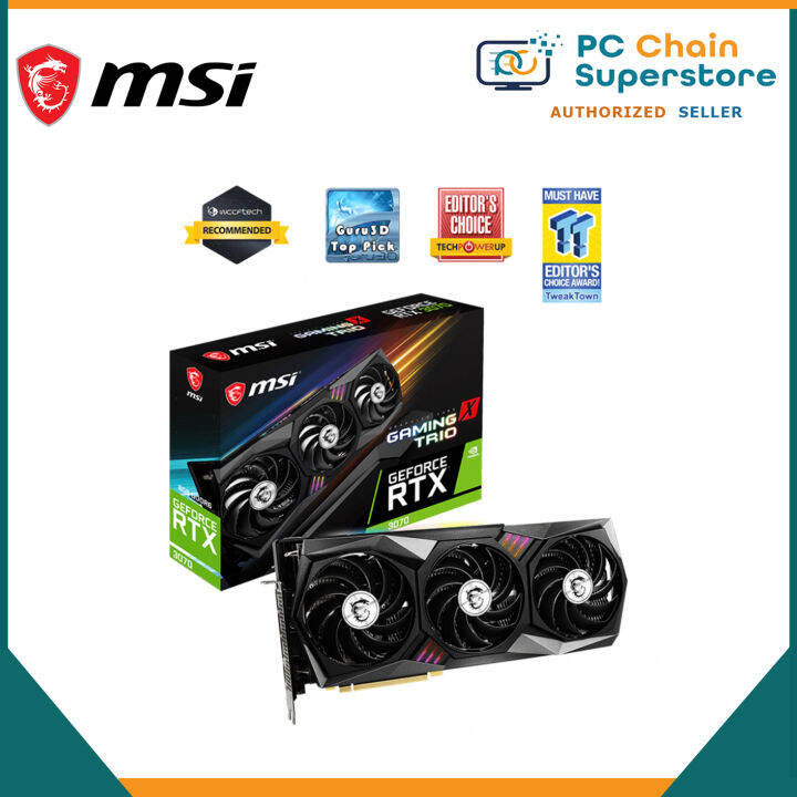 MSI GeForce RTX 3070 GAMING X TRIO 8GB GDDR6 Graphics Card | Lazada PH