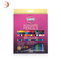 Master Art สีไม้ ดินสอสีไม้ 2 หัว 48 สี 2 หัว จำนวน 1 กล่อง