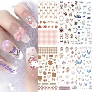 Finger Nails Art Self-adhesive Nail Decal Non-toxic No Odor Angel Cupid Sticker  Angel Flower Pattern Nail Sticker Easy To Use - AliExpress