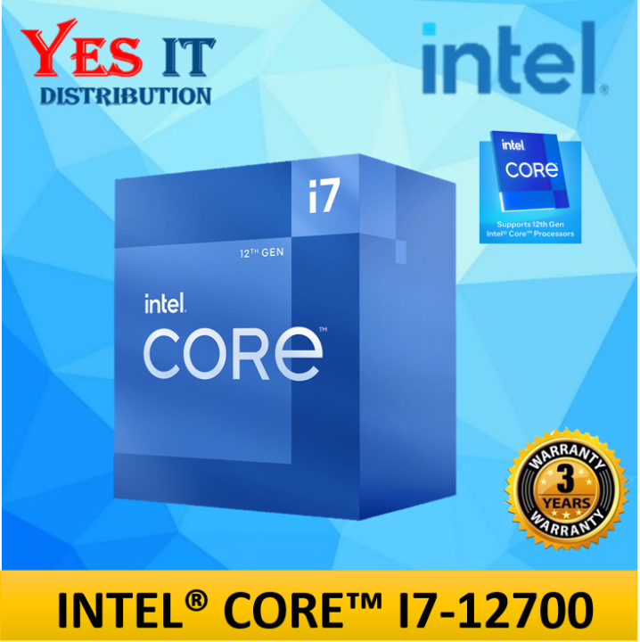 SET] Intel i712700 25M Cache UP to 4.90GHz 12th GEN Processor
