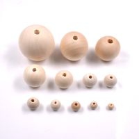 Bulk! Natural Wood Beads Wooden Round Spacer Bead 0MM