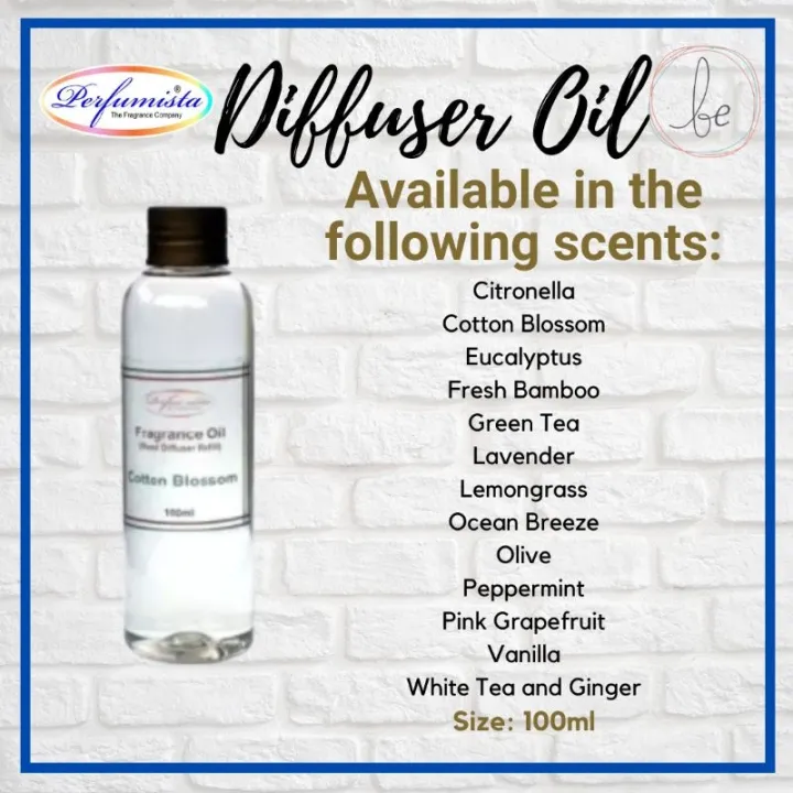 Perfumista Fragrance Oil for Reed Diffuser 100ml Refill Lazada PH