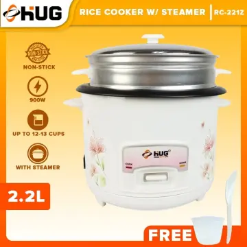 Hanabishi Rice Cooker HHRCCERC in 3 capacities (1.5 Liter, 1.8 Liter, 2.2  Liter) Non-toxic ceramic coating