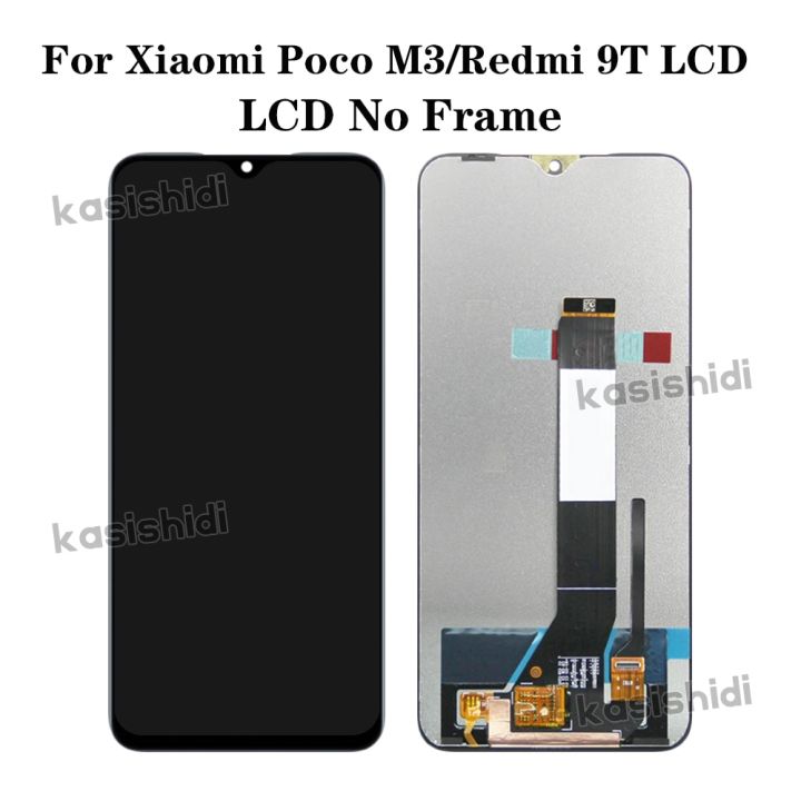 6-53-เหมาะสำหรับ-xiaomi-เครื่องอ่านพิกัดสัมผัสหน้าจอ-lcd-m3-poco-แทนการประกอบสำหรับ-m2010j19cg-redmi-9t-พร้อมกรอบฝาหลัง