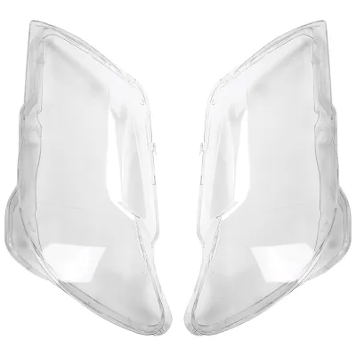 2Pcs Car Clear Headlight Lens Shell Cover Replacement Head Light Lamp Cover for Bmw 7 E65 E66 2005-2008