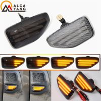 สัญญาณไฟไฟเลี้ยว LED สำหรับ Dacia Logan II 2012 Sandero II 2012 Duster 2018โคมไฟทวนสัญญาณแสดงสถานะสีเหลืองอำพัน2ชิ้น