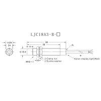 LJC18A3-B-Z/BX มาตรฐานทนทานเซ็นเซอร์อุปนัยมั่นคงสำหรับสายหนาวัตถุโลหะ