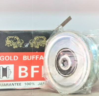 Gold Buffalo ล้อประตูรั้วเหล็กเหนียวลูกปืนญี่ปุ่น ล้อรางประตู ล้อรางฉาก 4 นิ้ว ร่องวี/ กลม