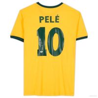 FTB 22-23 Brazil World Cup Home Jersey Football Jersey Pele Retro Short Sleeve Sports Top Unisex Version A