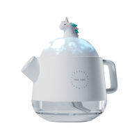 Creative Kettle Shape Air Humidifier หกโหมดสี Fine Mist USB ชาร์จ Soft Desktop Humidifier สำหรับ Home