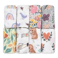 【CW】卍  120x120cm Cotton Baby Swaddle Infant Wrap Gauze Muslin Blankets Breathable Newborn Dropship