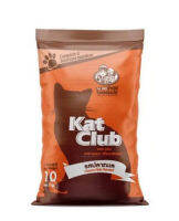 อาหารแมว Kat Club  รสปลาทะเล แบบเม็ด สีน้ำตาล  ขนาด 10 kg ( ส้ม )