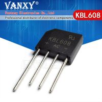 5PCS  KBL608 KBL 608 bridge pile 6A 800V flat bridge rectifier new and original IC WATTY Electronics