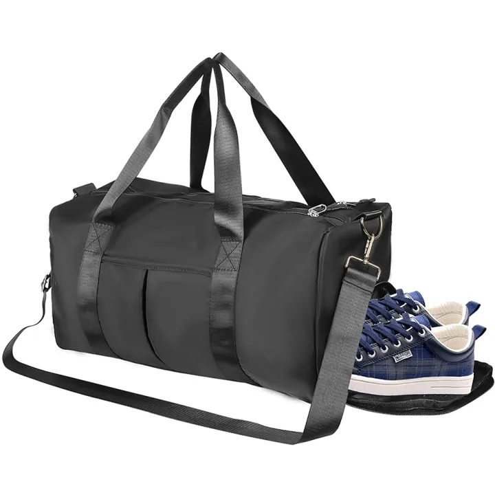 Sports Gym Bag with Wet Pocket and Shoes Compartment,Travel Holdall