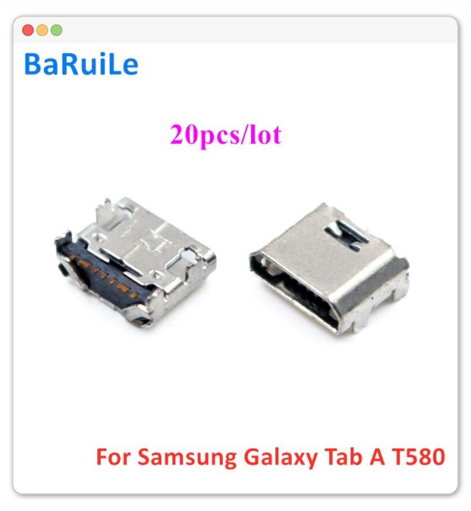 Baruile 20ชิ้นหัวต่อซัมซุง T110 T111 T113 T115 T116 T560 T561 T585 T580สำหรับ Galaxy Tab A