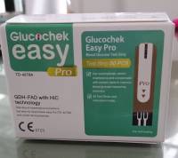 Glucochek Easy Pro กลูโคเช็คอีซี่่โปร แผ่นตรวจน้ำตาลในเลือด 50ชิ้นของแท้ หมดอายุ 2024/11