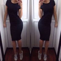 【CC】Bodycon Women Dress Short Sleeve Robe Sexy Summer Office Dresses Mini Bandage Black Army Green Pencil Dress