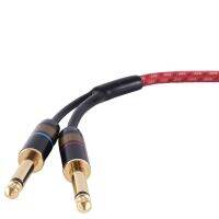 YYTCG HiFi Cable 3.5mm Convert Dual 6.5mm Audio AUX Cable 3.5 to 6.5 Mobile Computer Sound Card Mixer Cables