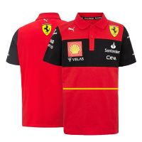 2022 New F1 Racing Suit + Ferrari Team F1 POLO Shirt + Unisex Summer Short Sleeve T-Shirt