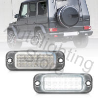 2Pc For Benz W463 G-Wagon 12-18 LED License Number Plate Light Registration Number Lamp Canbus No Error OEM#A46