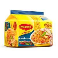 Maggi Instant Noodle บะหมี่กึ่งสำเร็จรูปพรีเมี่ยมรส Asam Laksa 1  pack มี 5 ซอง EXP 30/04/24