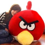 Gối Nhồi Bông Hình Chim Lợn Angry Birds Búp Bê Đồ Chơi Cho Trẻ Em Búp Bê