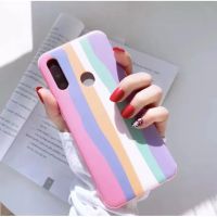 เคสสายรุ้ง สีชมพู Case Samsung Note20 Note20Ultra Note10Lite Note10Plus S10Plus Note9 S20FE A51 A71 Note8 A7 2018 เคสนิ่