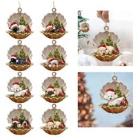 【CC】☃  Dog Hanging Ornaments Xmas Pendants Happy New Year 2024