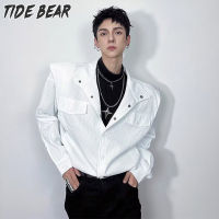 TIDE BEAR เสื้อแจ็คเก็ตแขนยาวเสื้อสำหรับทั้งหญิงและชาย-ชุดยูนิฟอร์มเบสบอล-แฟชั่นแจ็คเก็ตแฟชั่น INS แฟชั่น